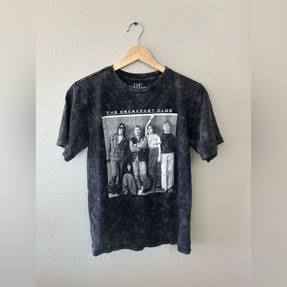 The Breakfast Club Graphic Acid Wash Cotton Screen Tee Size XS - Picture 1 of 5